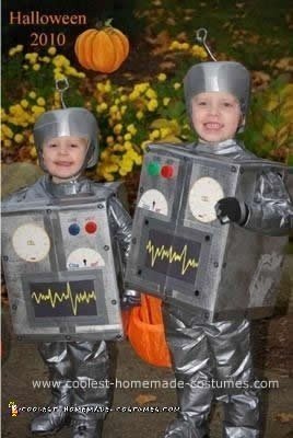 Homemade Bro-Bots Halloween Costumes