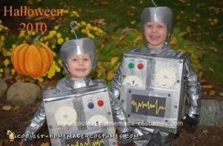Homemade Bro-Bots Halloween Costumes