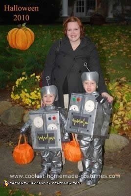 Homemade Bro-Bots Halloween Costumes