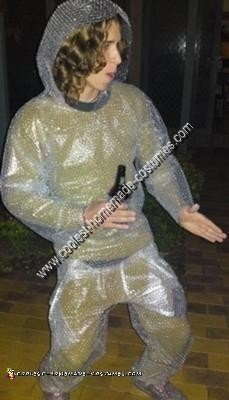 Homemade Bubble Wrap Man Costume