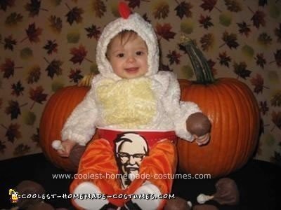 Homemade Bucket of Kentucky Fried Chicken Baby Costume