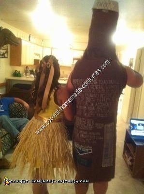 Homemade Bud Light and Golden Wheat Couple Costume