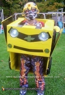 Homemade Bumblebee Transformer Costume