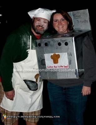 Homemade Bun in the Oven Pregnant Couple Costume