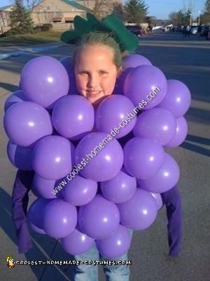 Coolest Homemade Bunch of Grapes Halloween Costume