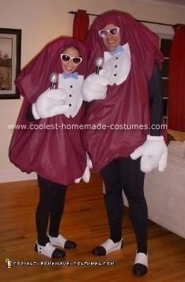 Homemade California Raisins Halloween Costumes