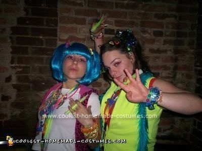 Homemade Candy Raver Costume
