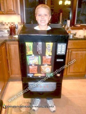 Homemade Candy Vending Machine Costume