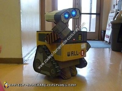 Homemade Cardboard Wall E Halloween Costume Idea