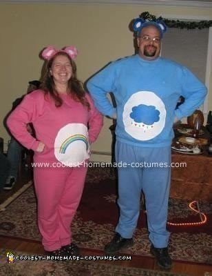 Homemade Care Bear Couple Costume