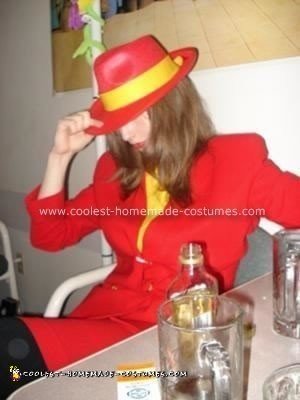 Homemade Carmen Sandiego Costume