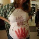 Homemade Cast Away Maternity Costume