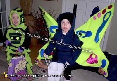 Homemade Caterpillar and Butterfly Costumes