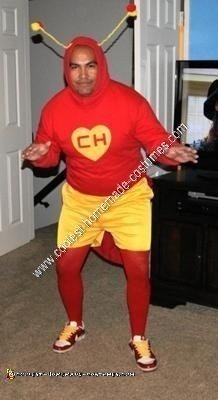 Homemade Chapulin Colorado Superhero Halloween Costume Idea