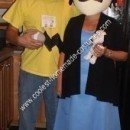 Homemade Charlie Brown and Lucy Couple Halloween Costume