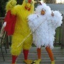 Homemade Chicken Couple Costume