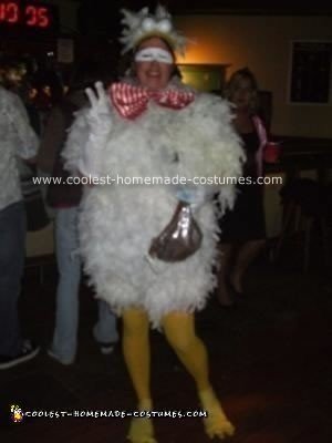 Homemade Chicken Halloween Costume