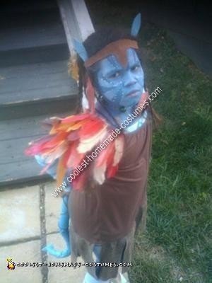 Homemade Childs Avatar Na'vi Costume