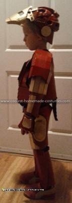 Coolest Homemade Child's Iron Man Costume - Side View