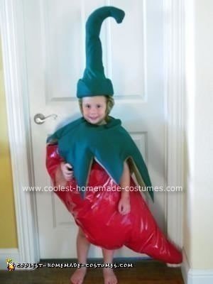 Homemade Chili Pepper Halloween Costume