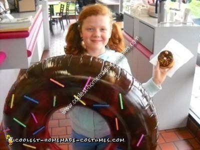 Homemade Chocolate Donut Costume
