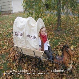 Homemade Chuck Wagon Cowboy Halloween Costume