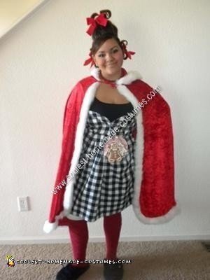 Homemade Cindy Lou Who Halloween Costume