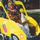 Homemade Circus Clown in a Clown Car Wheelchair Costume