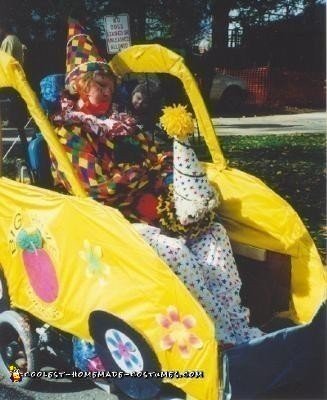 Homemade Circus Clown in a Clown Car Wheelchair Costume