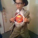 Homemade Clark Kent Boy's Halloween Costume Idea