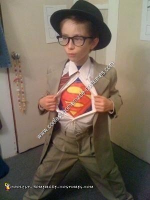 Homemade Clark Kent Boy's Halloween Costume Idea