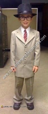 Homemade Clark Kent Boy's Halloween Costume Idea