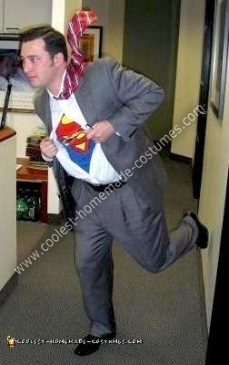 Homemade Clark Kent Costume