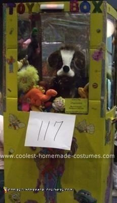 Homemade Claw Vending Machine Costume