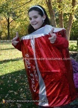 Homemade Coca-Cola Can Costume