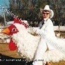Homemade Colonel Sanders Riding a Chicken Costume