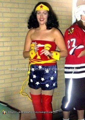 Homemade Comic Book Wonder Woman Costume