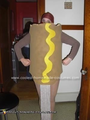 Homemade Corn Dog Costume