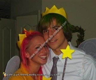 Homemade Cosmo and Wanda Couple Costume from Fairly Odd Parents