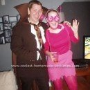 Homemade Count Chocula and Frankenberry Couple Costumes