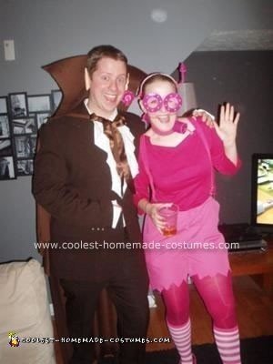 Homemade Count Chocula and Frankenberry Couple Costumes