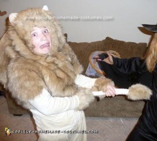 Homemade Cowardly Lion from Wizard of Oz Costume