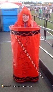 Homemade Caryola Crayon Costume