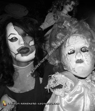 Homemade Creepy Porcelain Doll Collection Halloween Costume