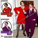 Homemade Cross Dressing Professor Plum and Miss Scarlet Couple Costume