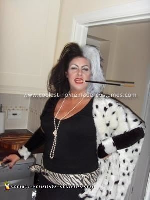 Homemade Cruella Costume Design