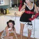 Homemade Cruella Deville and Dalmatians Halloween Costume Ideas