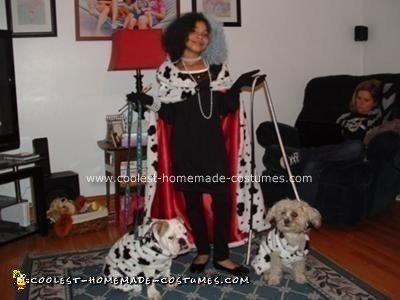 Homemade Cruella DeVille Child Costume