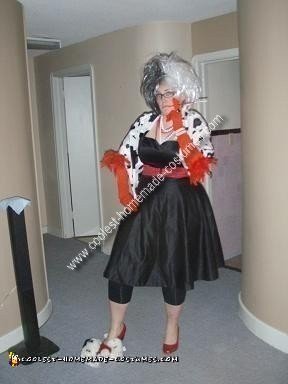 Homemade Cruella DeVille Costume