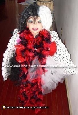 Homemade Cruella DeVille Halloween Costume